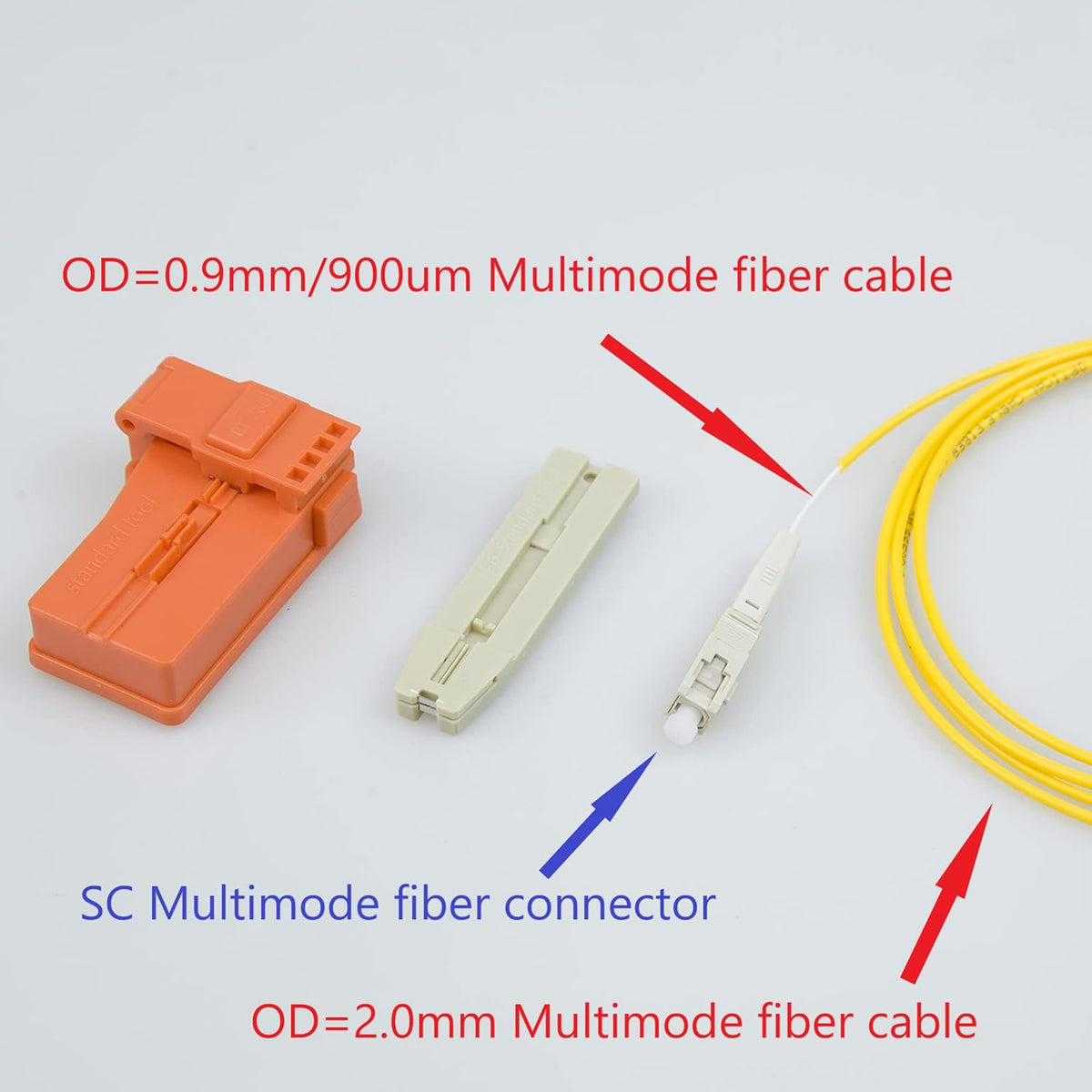 100pcs SC APC Fiber Optic Quick Connector Single Mode 9/125 Pack of 2 D1041