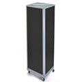 Black Four-Sided Pegboard Floor Display on Wheeled Base P265659