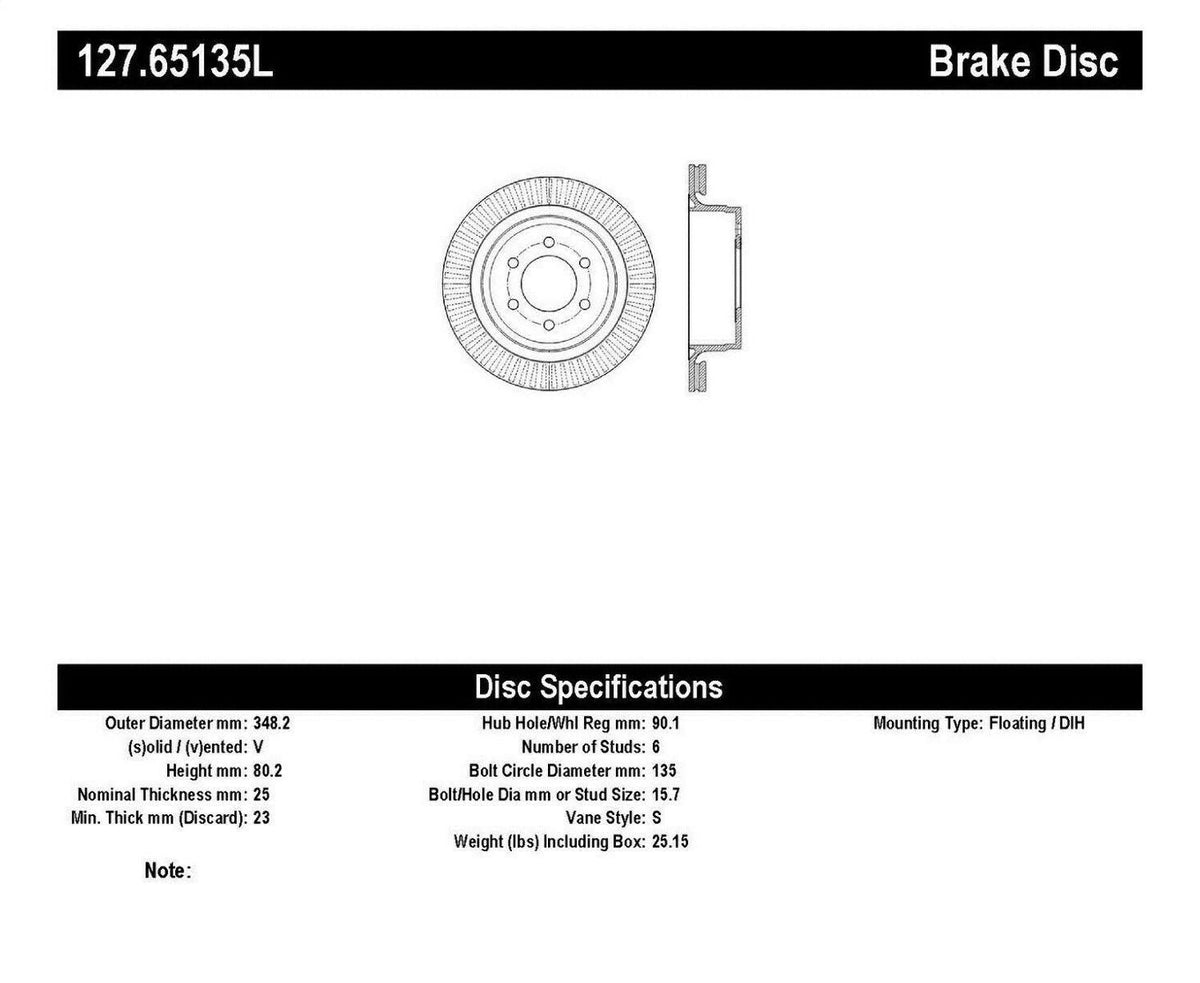 Slotted & Drilled Sport Brake Rotor C187910