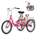 20 inch 7 Speed Folding Adult Tricycle with Dual Chain E3144