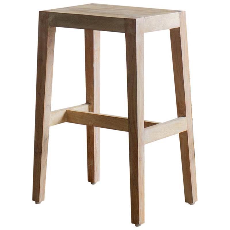 Brown Wood Seat Stool E452625