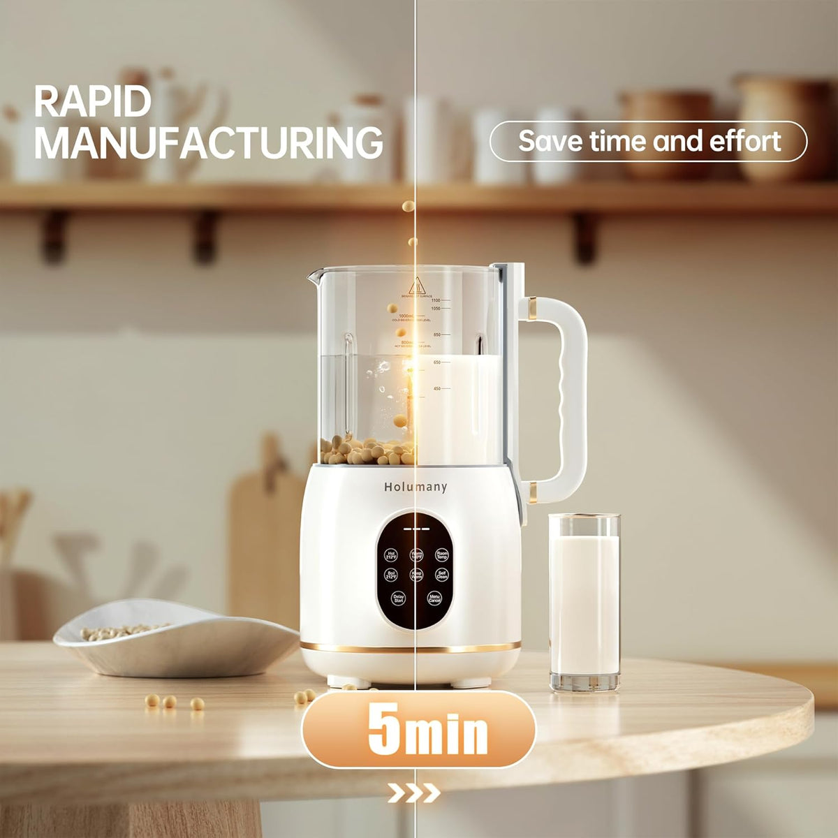 35oz Automatic Soy Milk Maker (White) Z312974