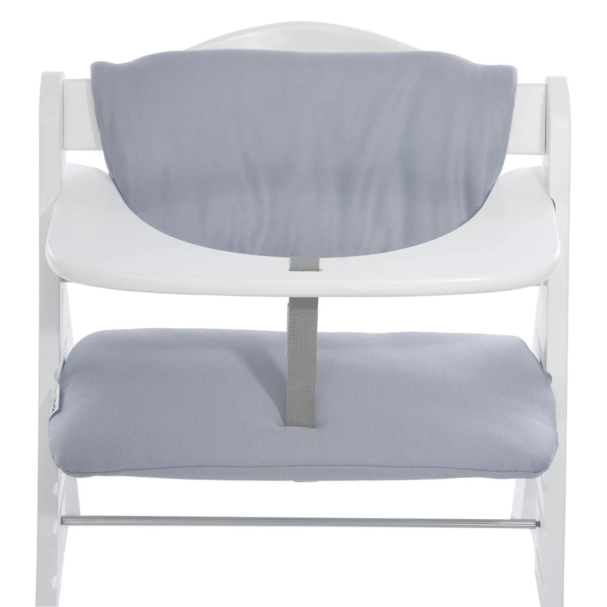 Wooden High Chair with Grey Tray & Seat Cushion E174018