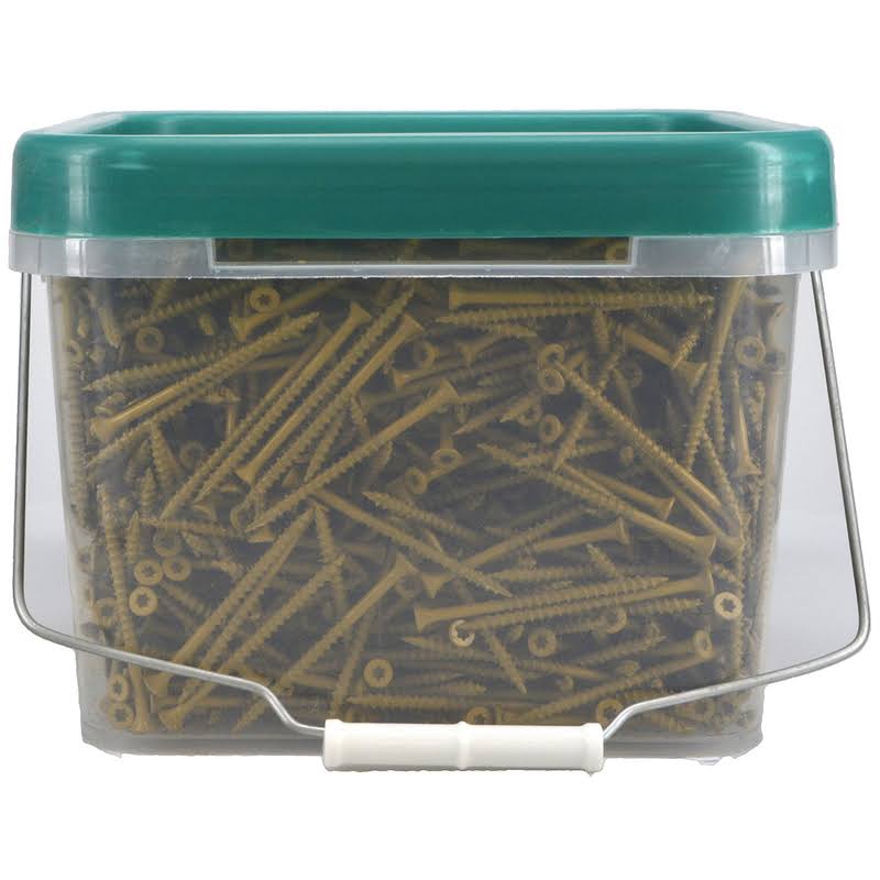 25 lbs 10 x 3 in Tan Deck Screw S95729