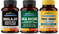 Shilajit, Sea Moss & Zinc 50mg Supplement Combo U324091