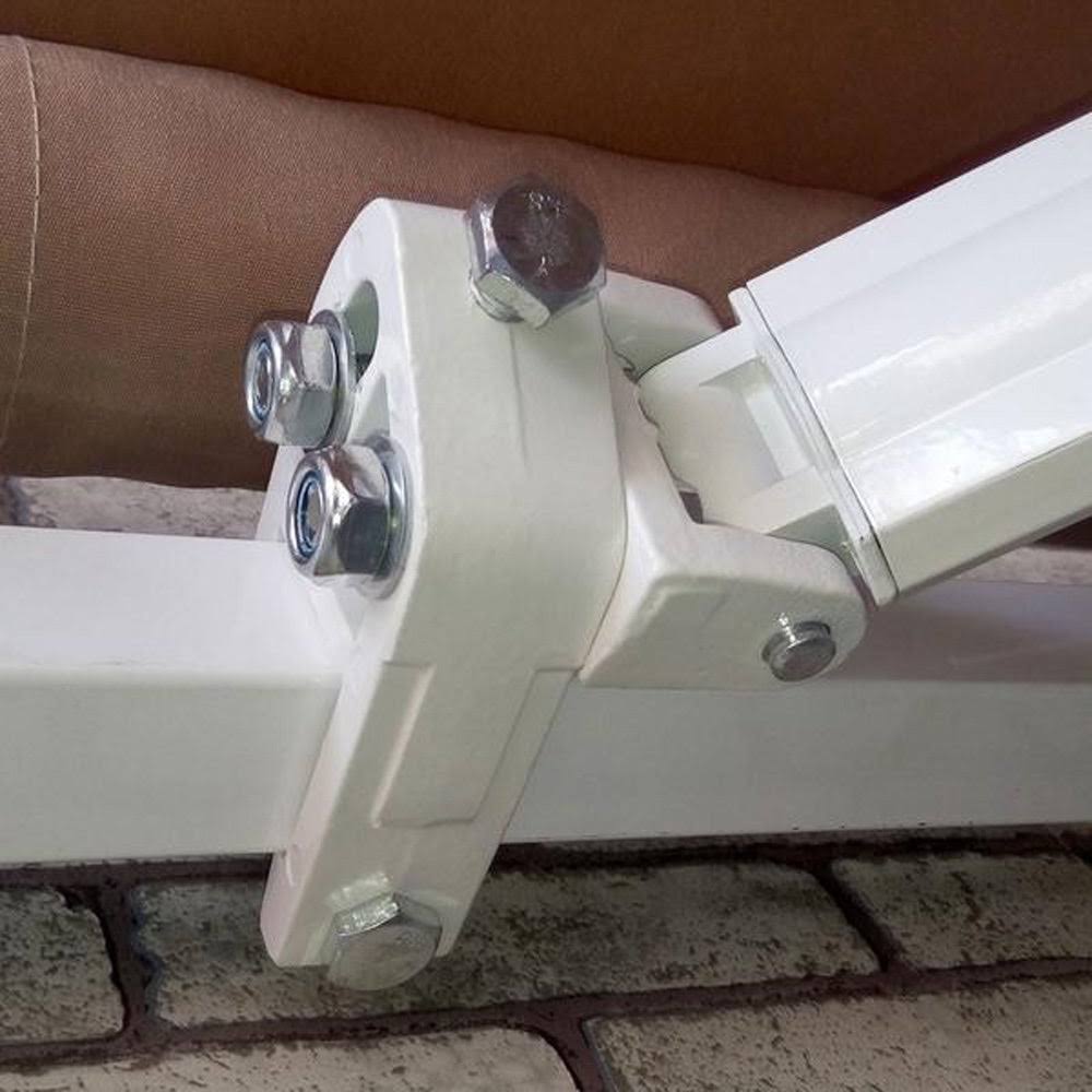 12x10 Feet Manual Retractable Patio Awning G869