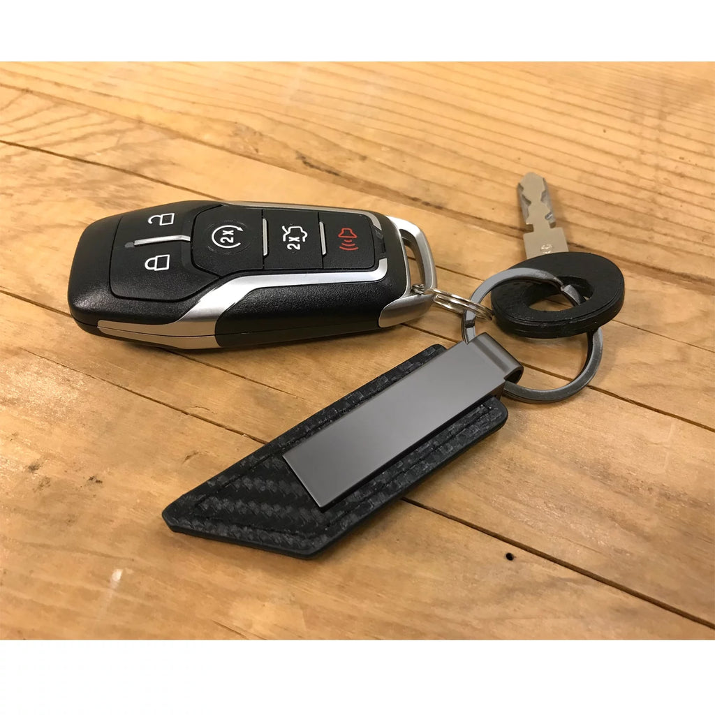 Black PU Leather Key Chain R608946