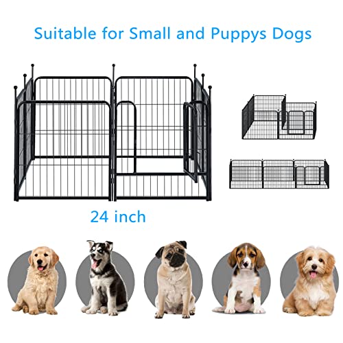 16 Panels 32 inch Heavy Duty Metal Dog Playpen Y52669