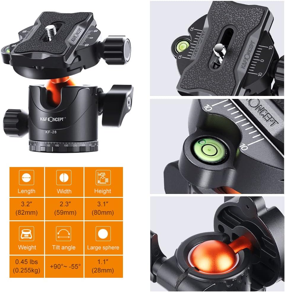 62 inch Aluminum DSLR Camera Tripod with Ball Head S21575