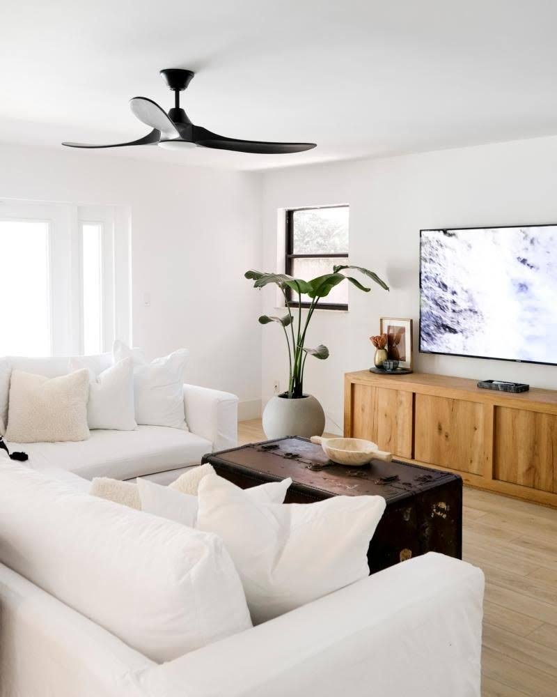 Brushed Steel LED Ceiling Fan F917116
