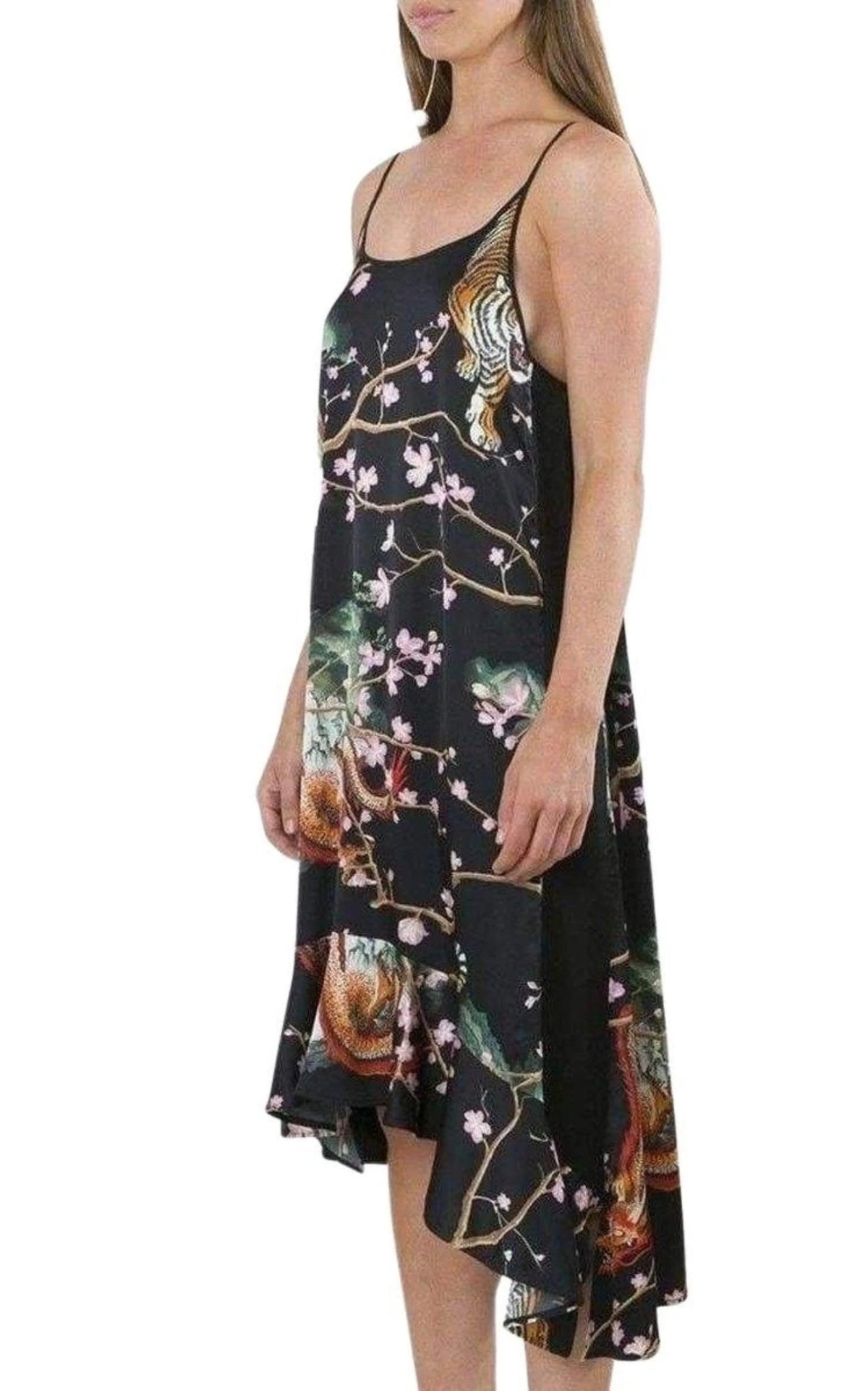Asymmetric Printed Dress O1903