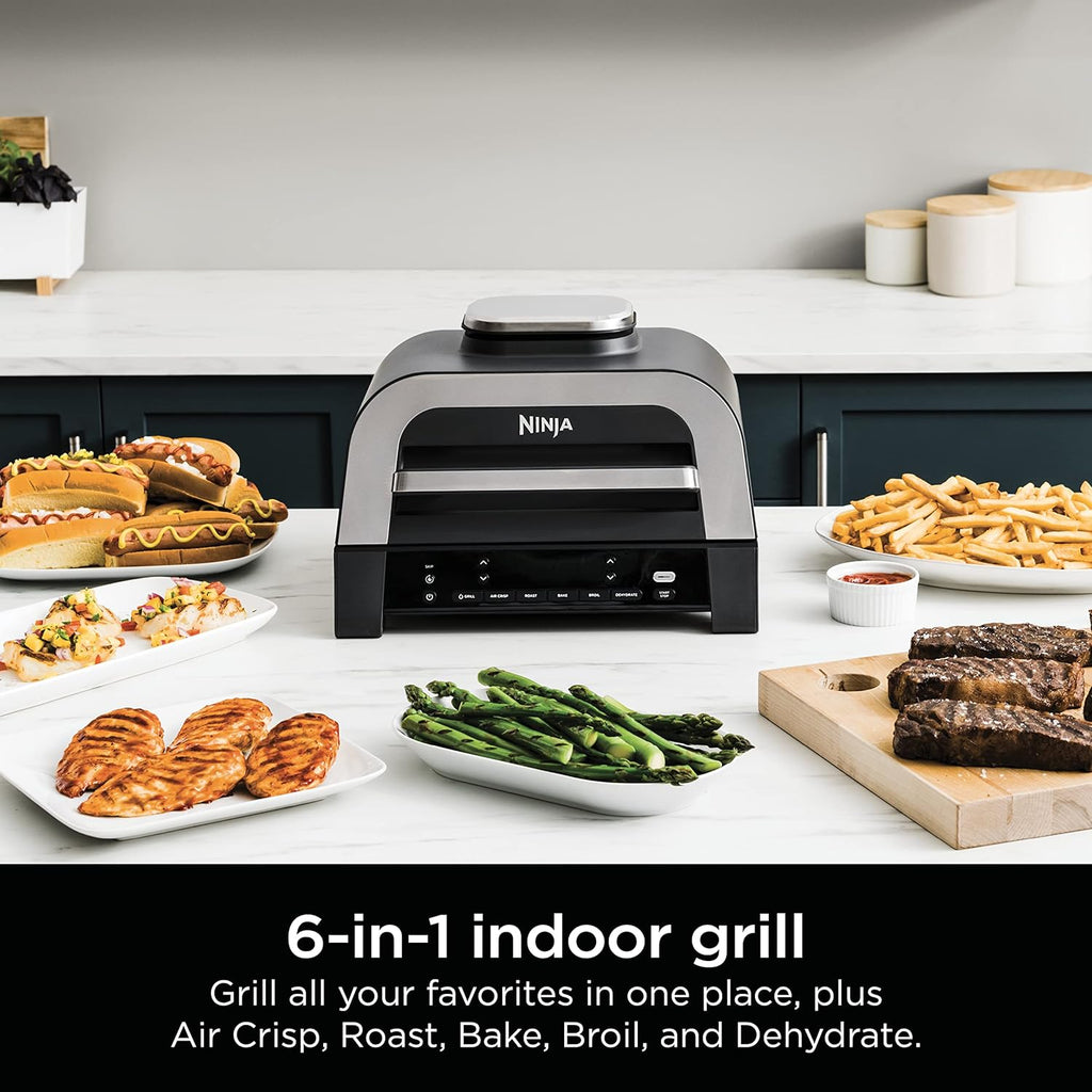 Black Indoor Grill with Air Fry U12072