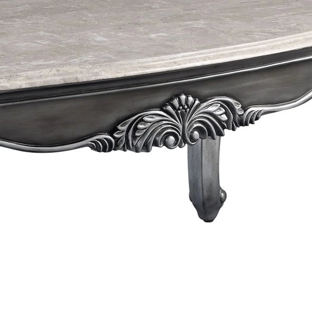 Gray Marble Top Coffee Table T52561