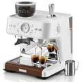 Stainless Steel Dual-Boiler Espresso Machine with Grinder J1129