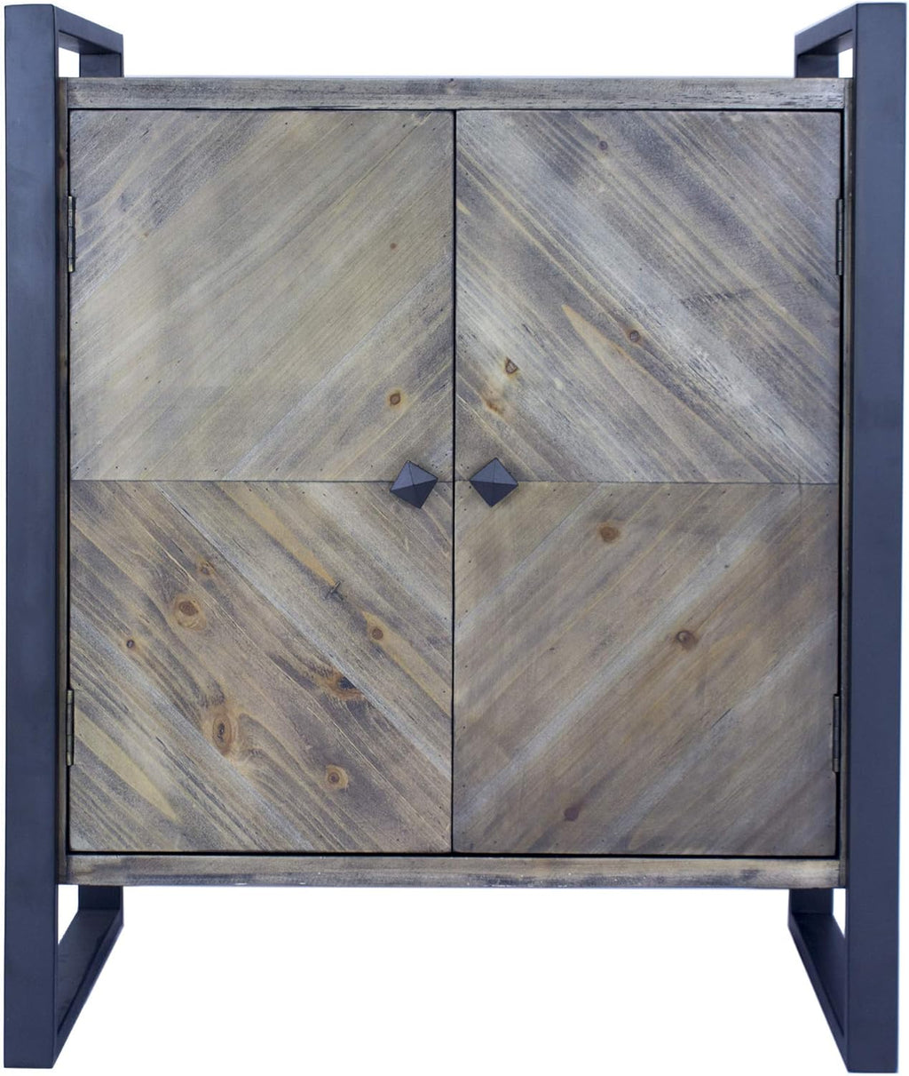 Brown Wood Sideboard Cabinet A5551