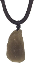 Raw Solitaire Tektite Meteorite Stone Necklace Y375453