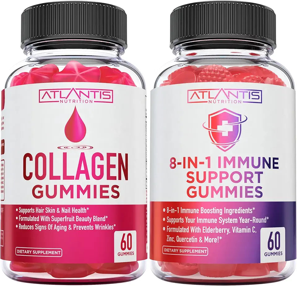 Collagen 60 Gummies + 8-in-1 Immune Support 60 Gummies P595