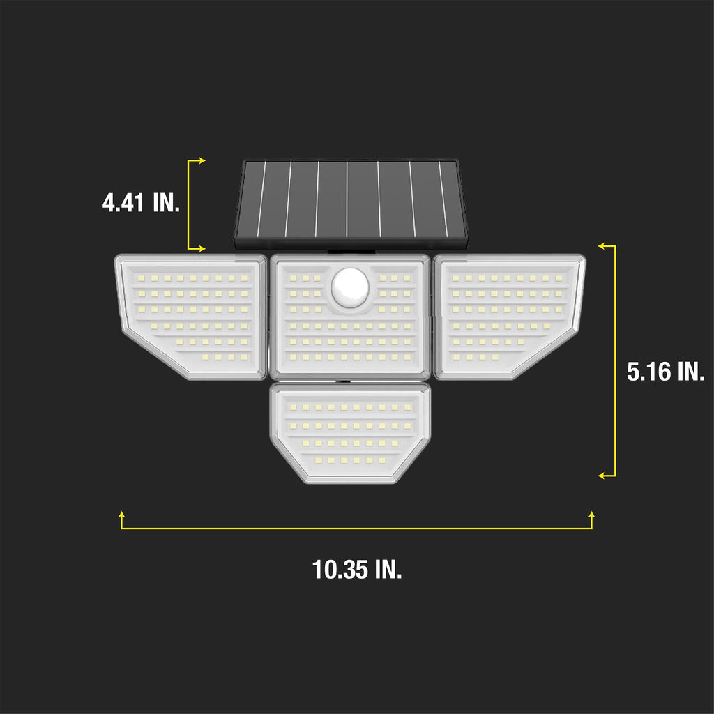 Adjustable Solar Motion LED Security Light 2-Pack O640992