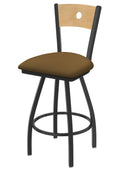 Swivel Counter Stool with Pewter Finish W30831