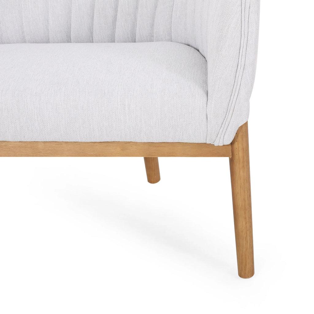 Misty Gray Brown Loveseat X3407