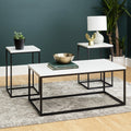 3 Piece Faux Marble Occasional Table Set V3750