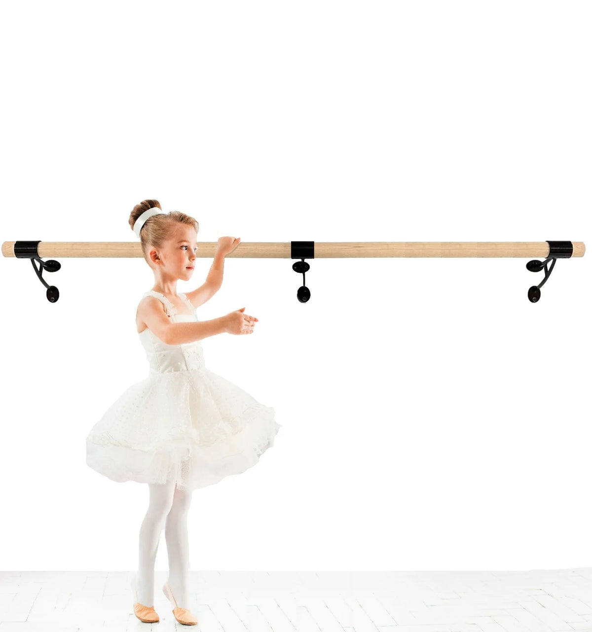 Black Wall Mounted Ballet Barre N34910