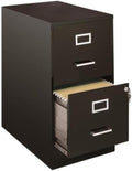2 Drawer Black File Cabinet K656
