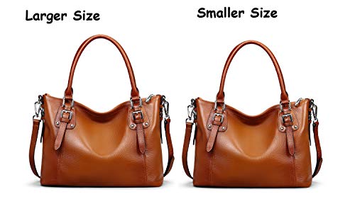 Genuine Leather Tote Shoulder Bag Satchel Purse Top Handle Hobo Crossbody Purse V6013