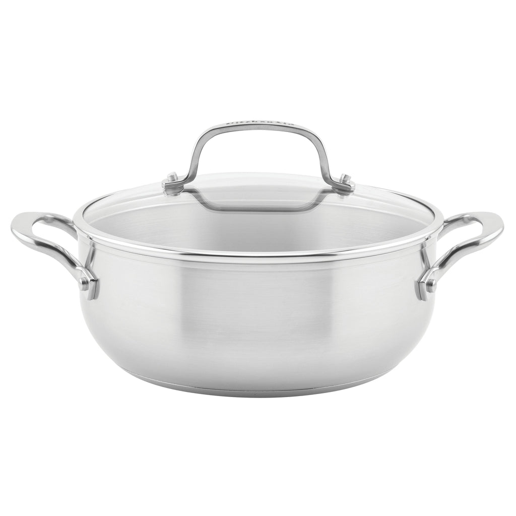 Stainless Steel 4qt Casserole with Lid T2529