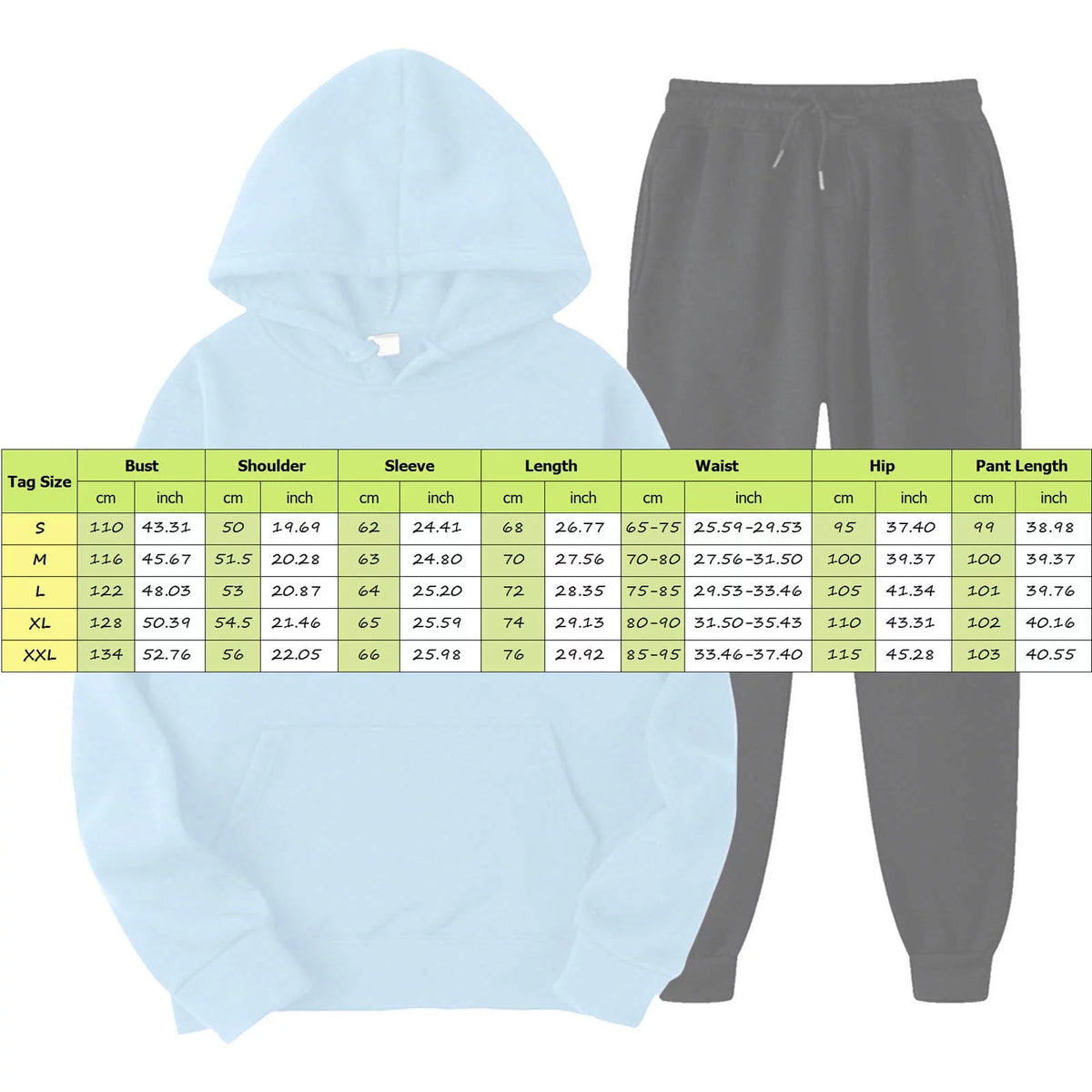 Womens Two Piece Hoodie and Sweatpants Set O181