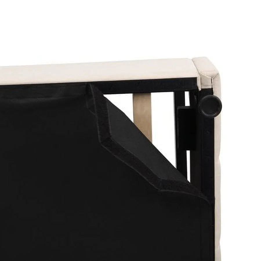 Full Size Hydraulic Storage Platform Bed with Upholstered Headboard, Beige D546
