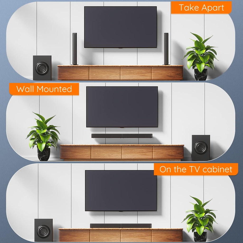 Sound Bars for TV with Subwoofer, 2.1 Channel W551