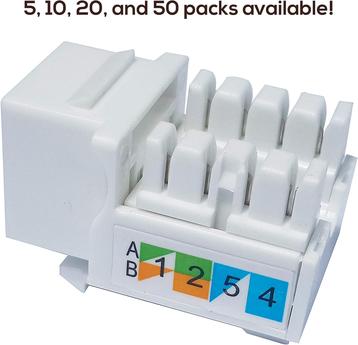100-Pack Cat6 Keystone Jack G3883