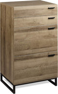 Gray Oak 4 Drawer Wood Dresser M24180