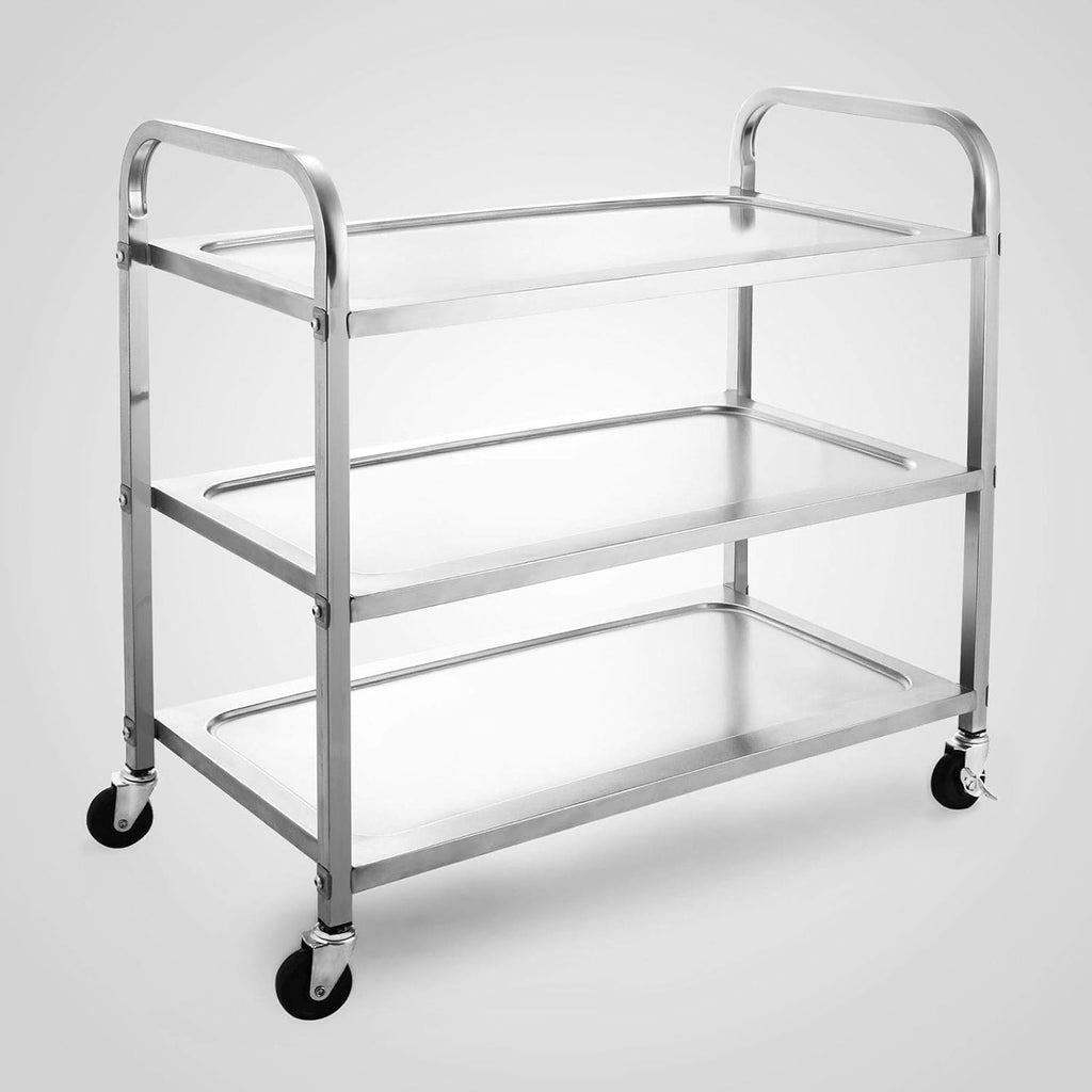 Stainless Steel 3 Tier Utility Cart with Wheels C7430