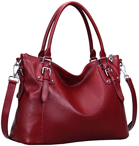 Genuine Leather Tote Shoulder Bag Satchel Purse Top Handle Hobo Crossbody Purse V6013