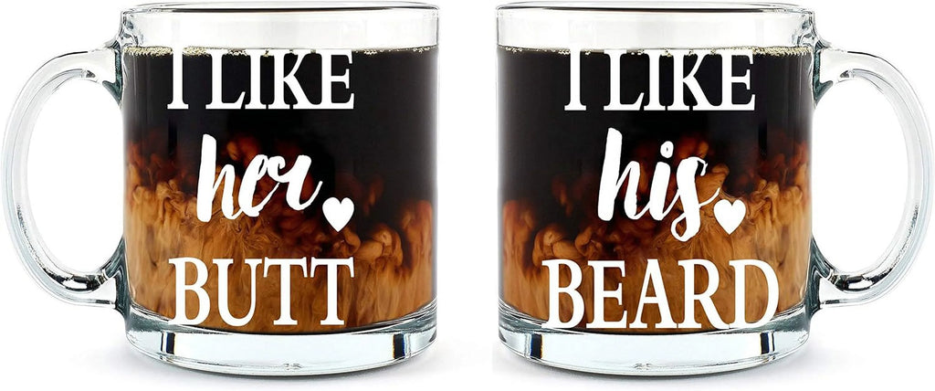 13 oz Glass Coffee Mug Set D301