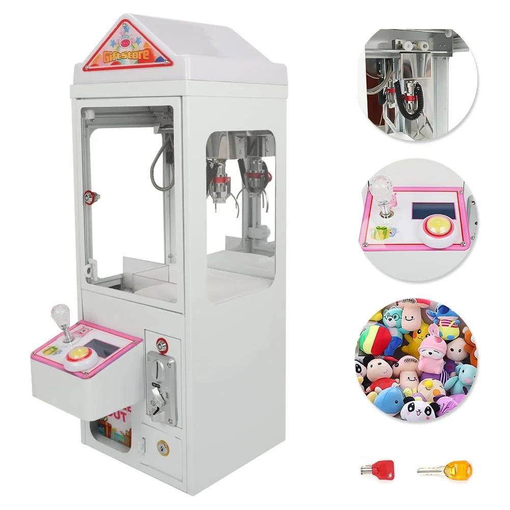 Mini Claw Crane Machine Metal Case Candy Toy Catcher Y1369