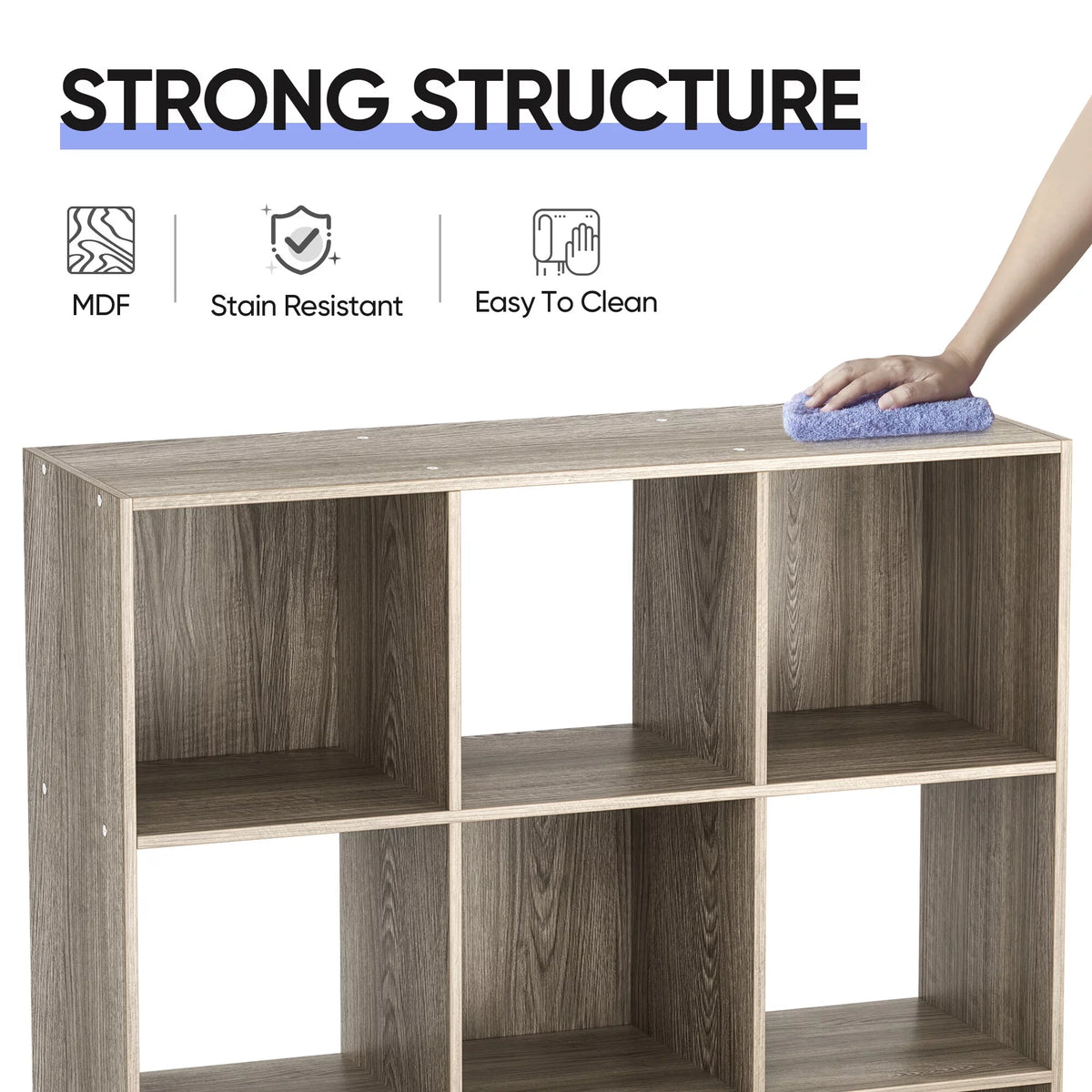 9 Cube Wooden Organizer Bookcase Cabinet C545169