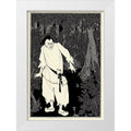 White Modern Wood Framed Art Print V71079