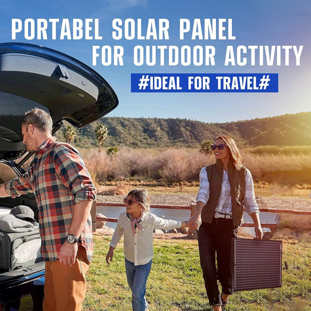 160W Foldable Monocrystalline Solar Panel with 20A MPPT Controller T760812