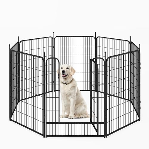 16 Panels 32 inch Heavy Duty Metal Dog Playpen Y52669