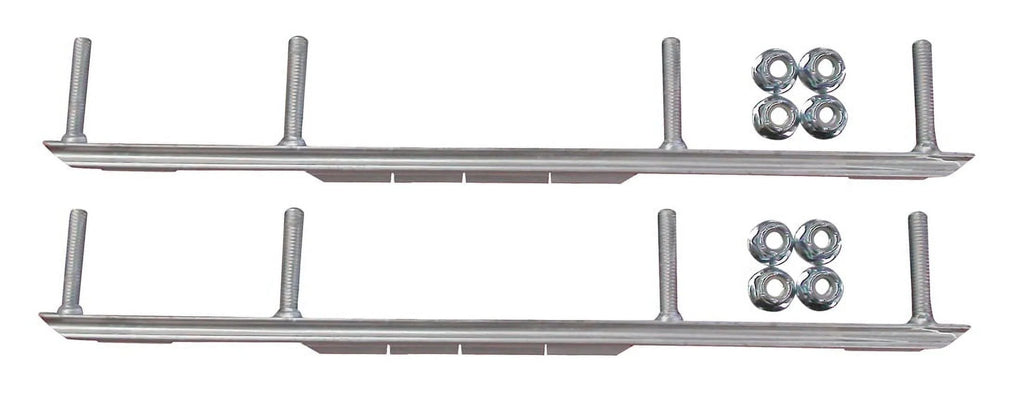 Red BX Snowmobile Skis with 6" Shaper Bars Complete Kit C87324