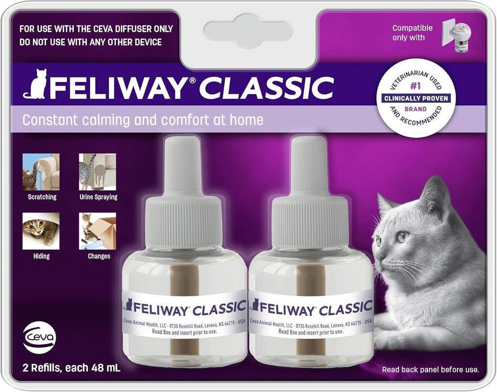 Feliway Plug-In Diffuser Refill, 48 mL, 3-Pack V220