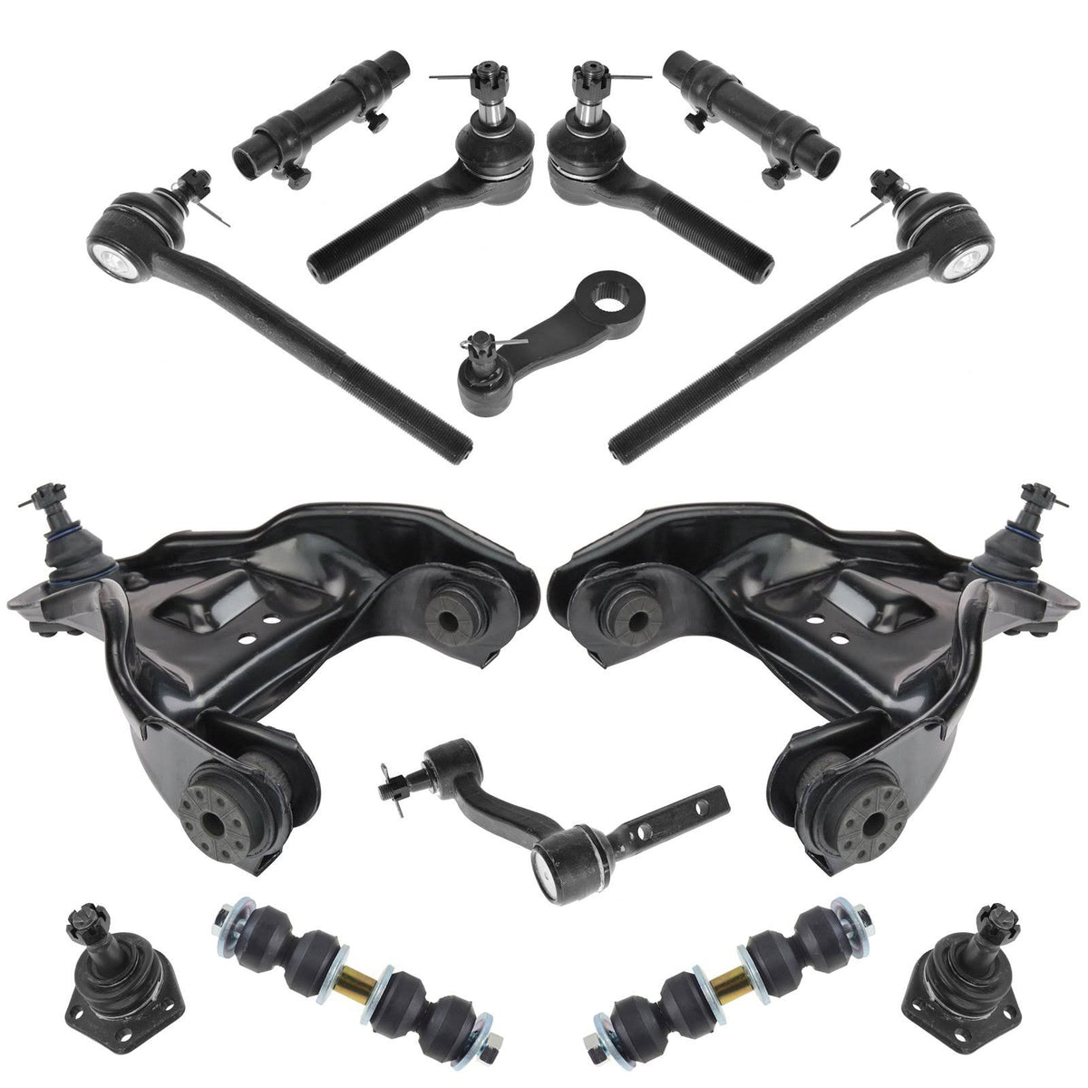 Front Steering & Suspension Kit Control Arms Ball Joints Tie Rods U46249