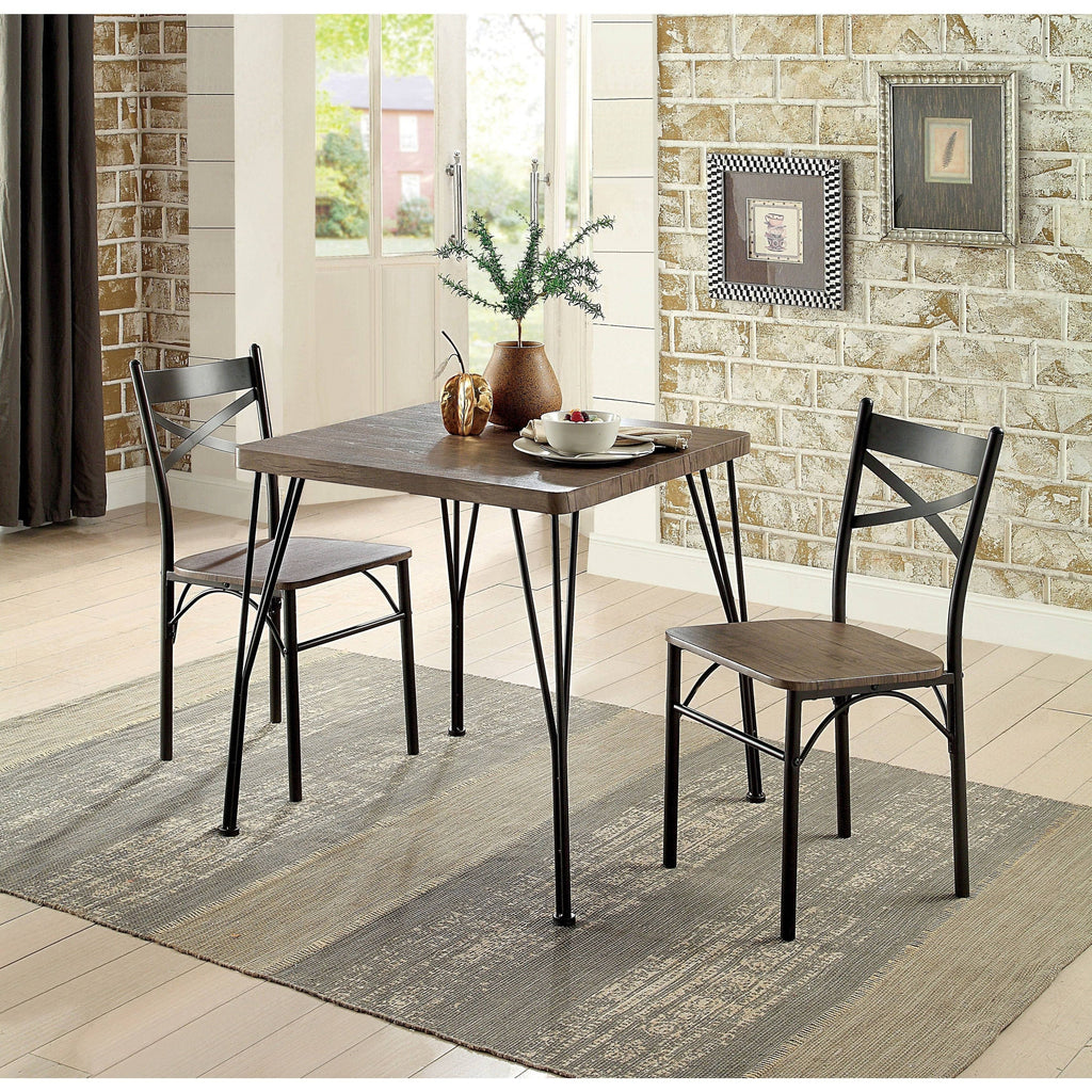 3-Piece Metal Compact Dining Set E4855