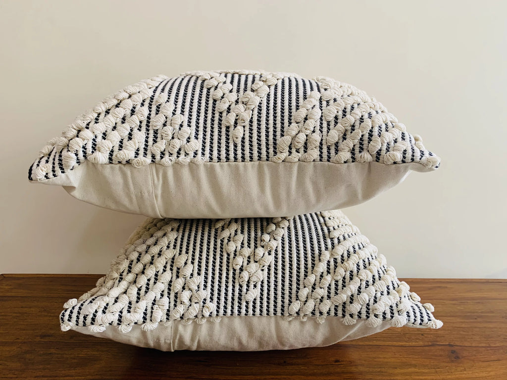 Boho Tufted Throw Pillow Covers 18x18 Set of 2 R157695