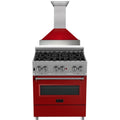 30 in. Dual Fuel Range and Range Hood Appliance Package J978