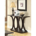 Cappuccino C-shaped Base Sofa Table C25929