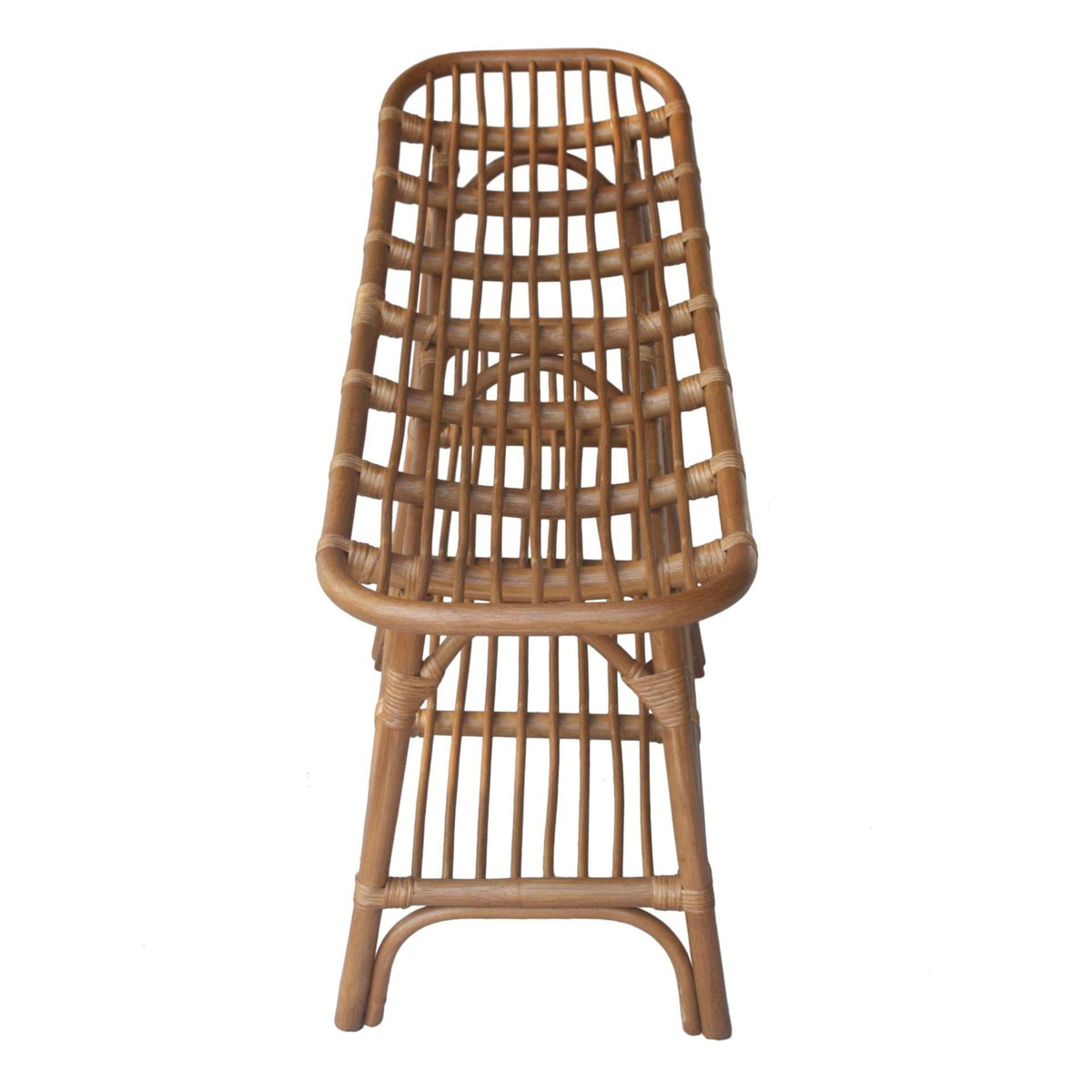 Rattan Bench with Shelf C5857
